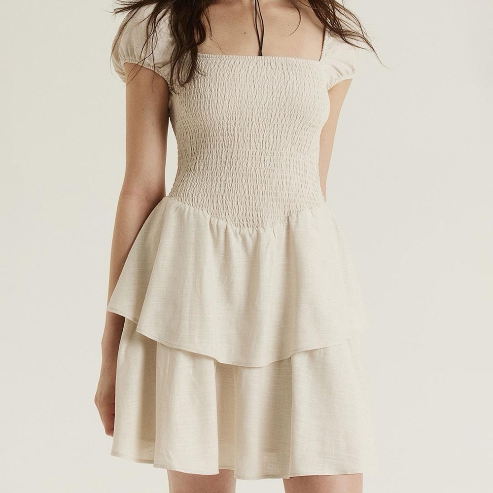H&M Cream Mini Dress